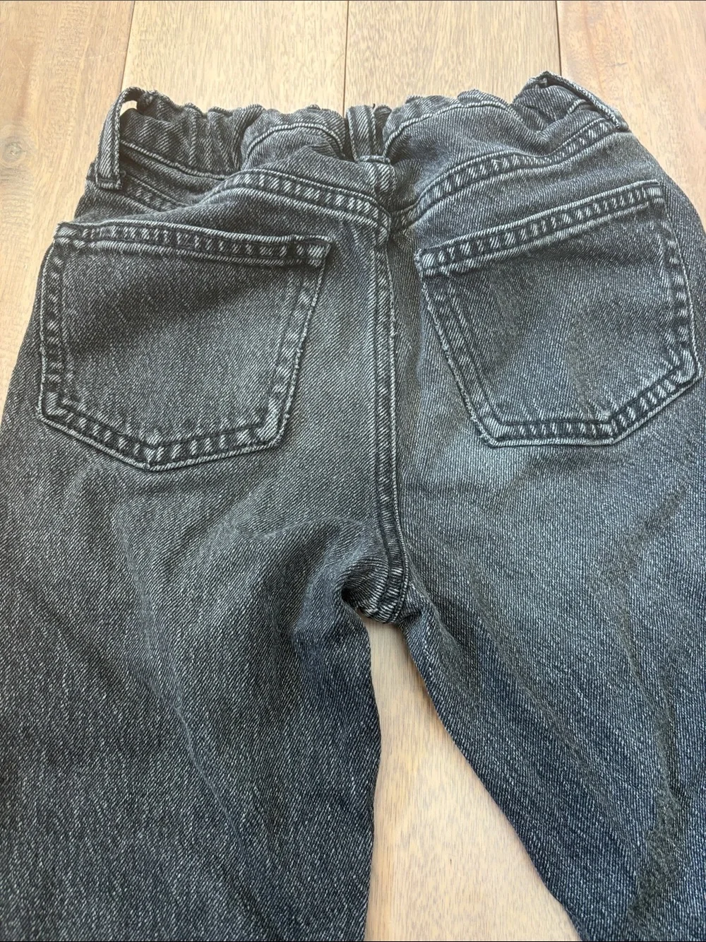Old Navy girls faded black Jeans - high rise flare jeans